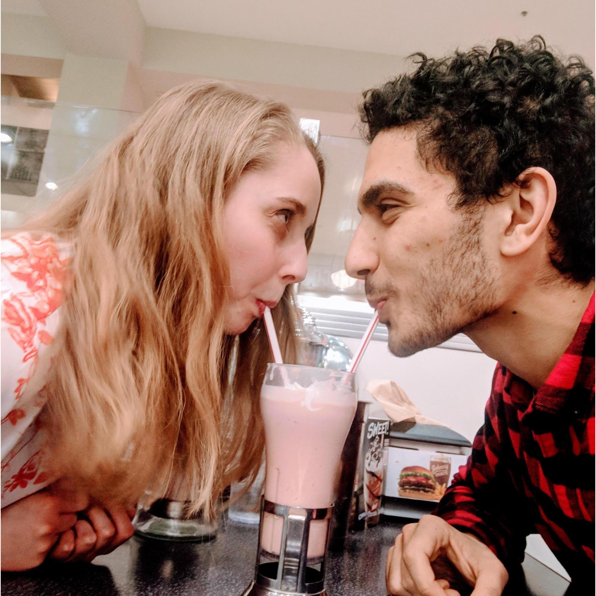 Pulling a little Lady and the Tramp on Valentine's Day 2019