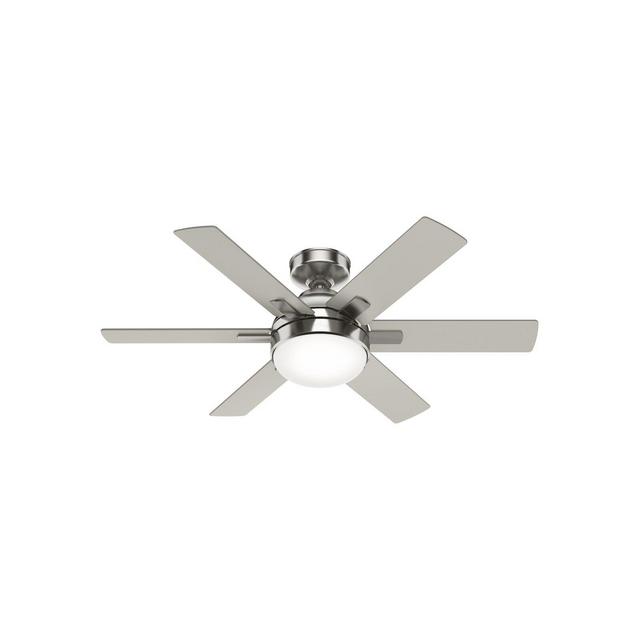 6 - Blade Standard Ceiling Fan with Remote Control and Light Kit Included
