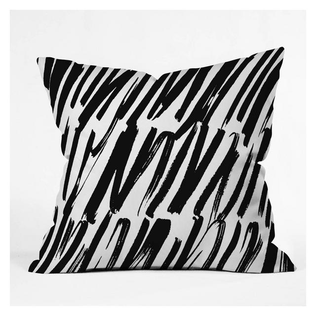 16"x16" Rebecca Allen Covered Throw Pillow Black/White - Deny Designs