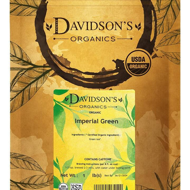 Davidson's Tea Bulk, Imperial Green Tea, 16-Ounce Bag
