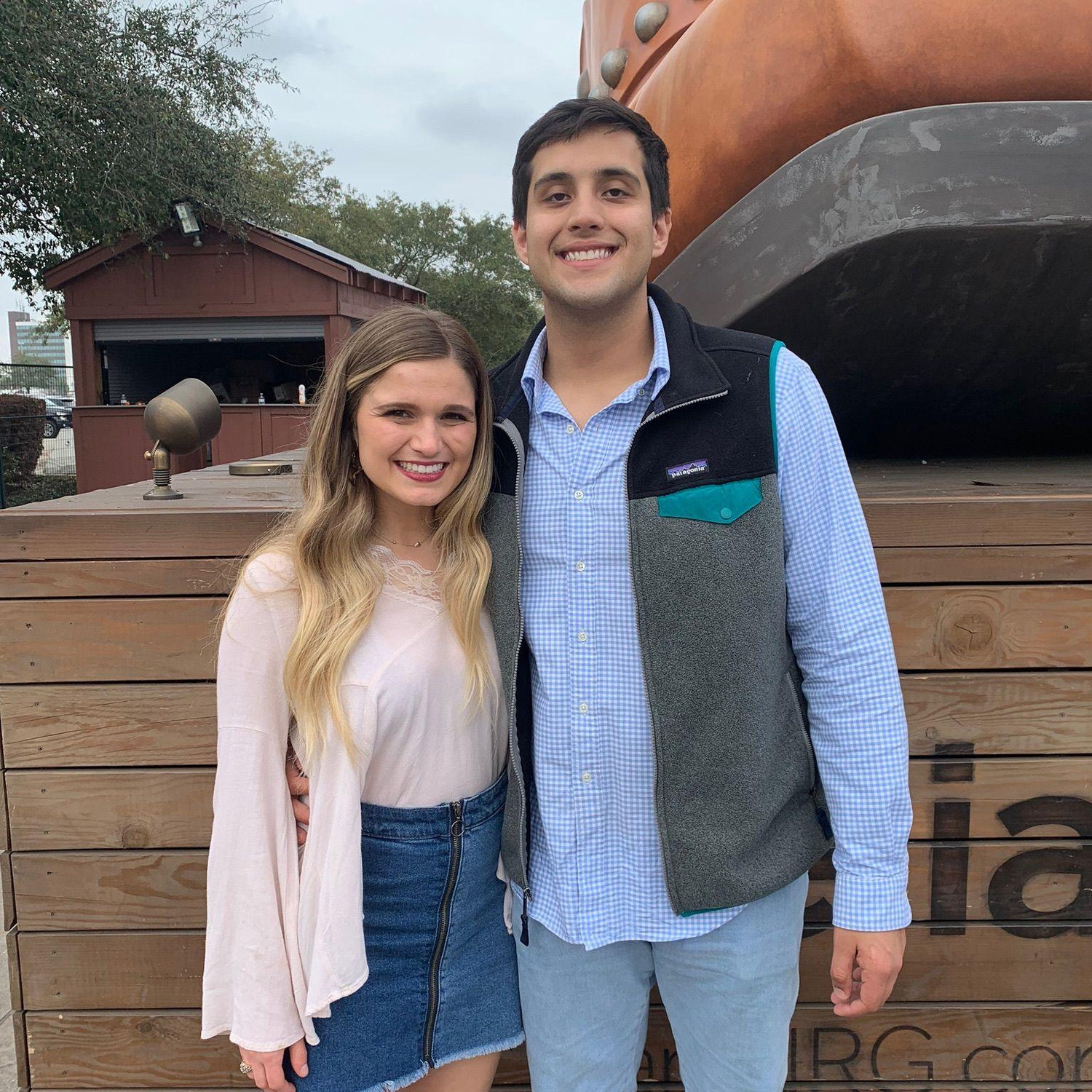 One of our first dates at the Houston Rodeo!