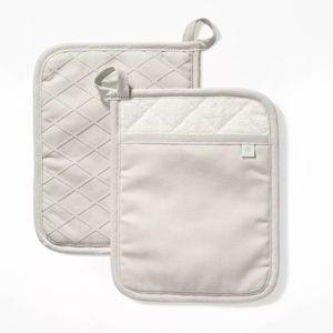 2pk Potholder Light Gray - Figmint™
