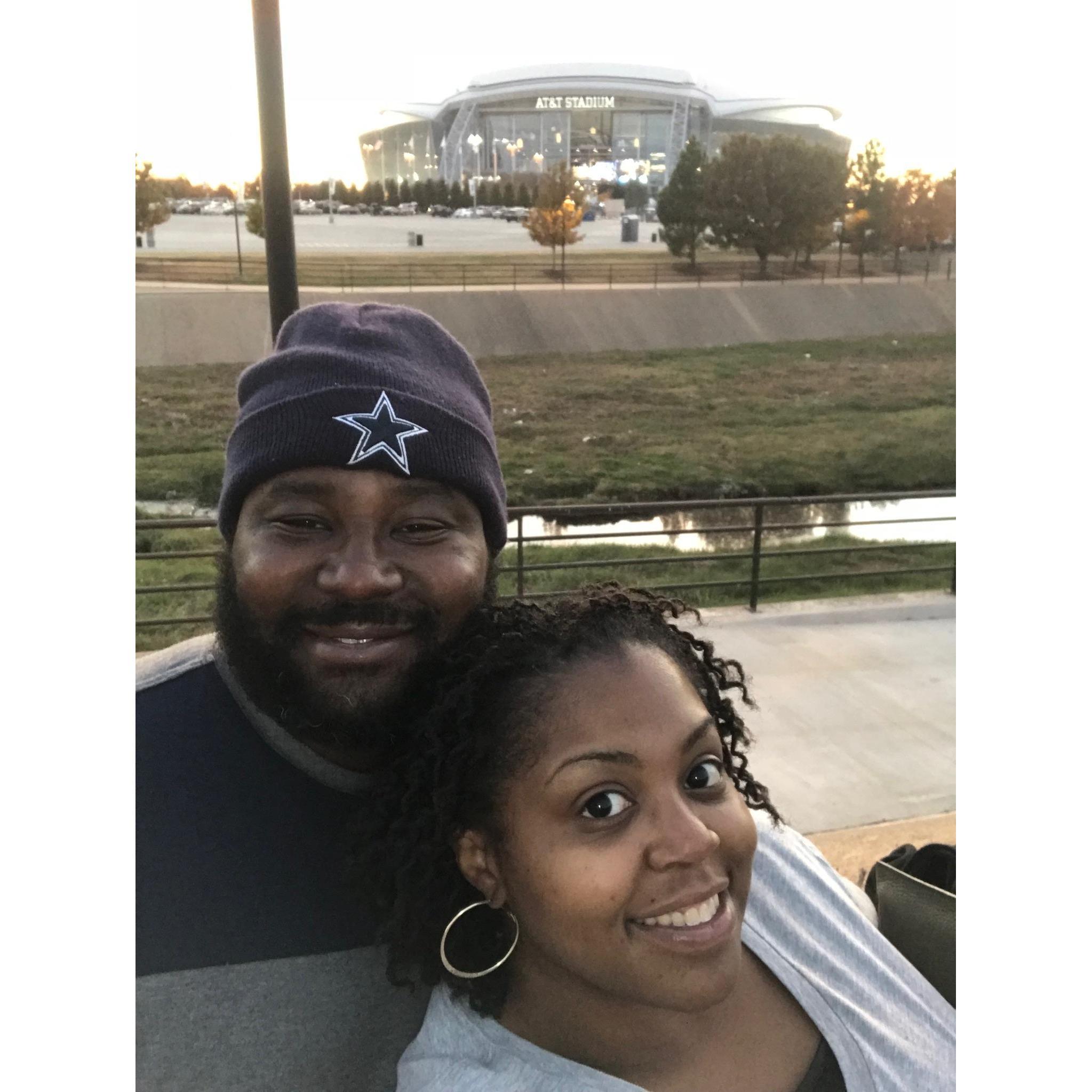 Our first Cowboy's game in Dallas!