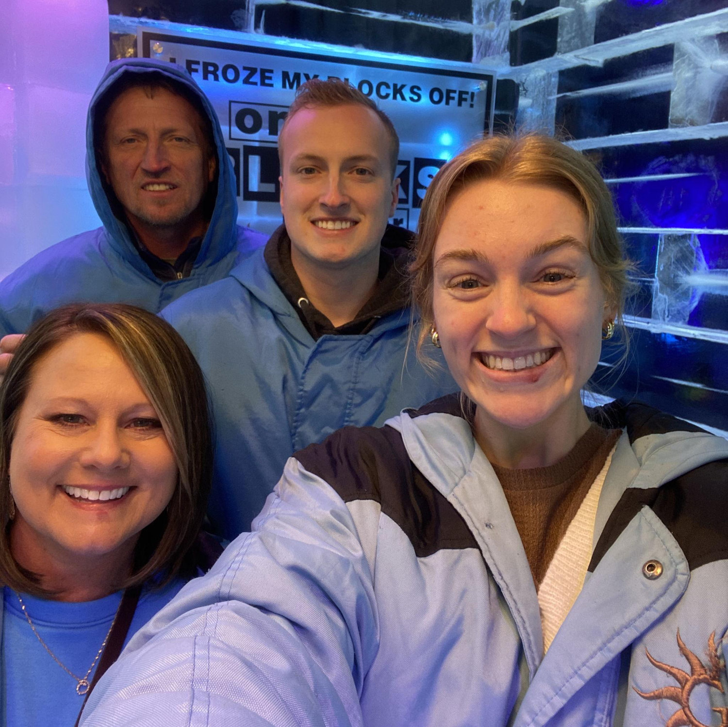 fun at the gaylord texan ICE celebration with trey's parents!