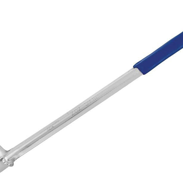 Winco Prime One Piece Stainless Steel Ladle, NSF Listed, 2 Ounce, 13.5", Red Tail
