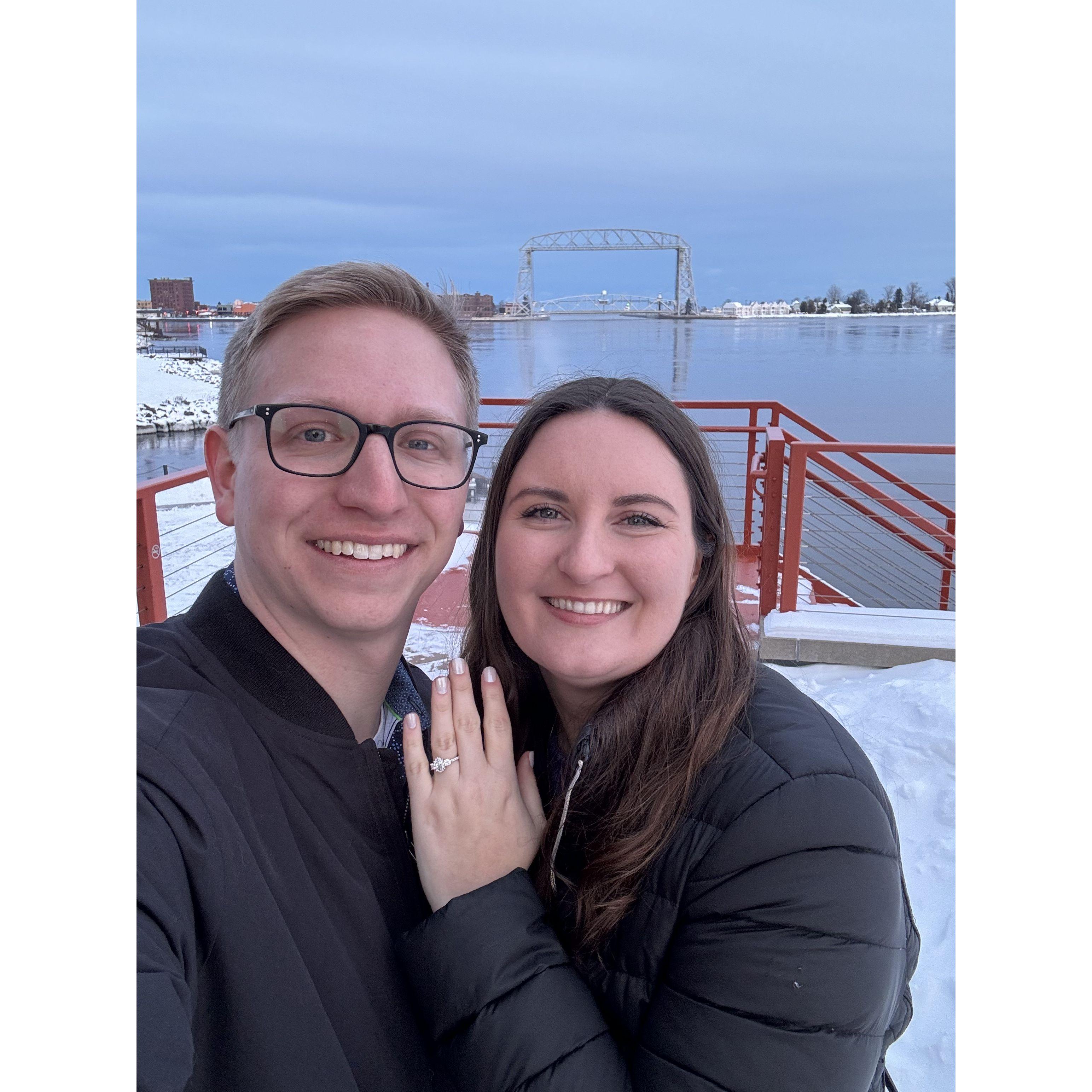 The day we got engaged!