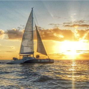 Sunset Catamaran Cruise Around Maui On Our Honeymoon