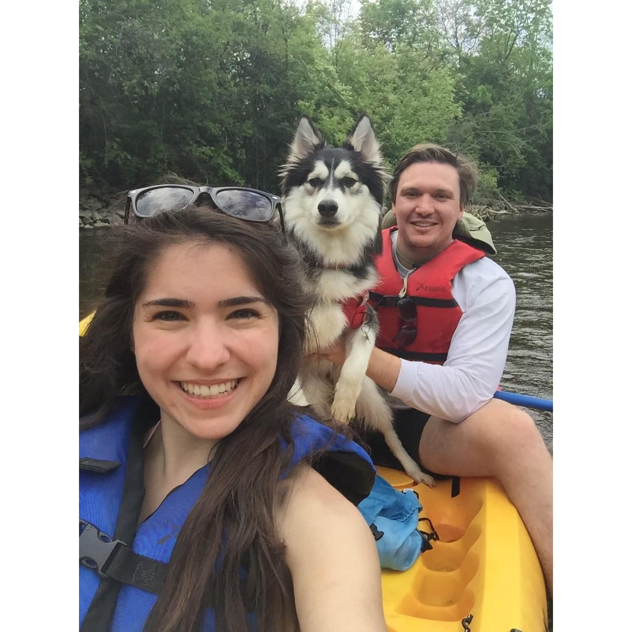 Kayaking with Kela in Michigan 2016