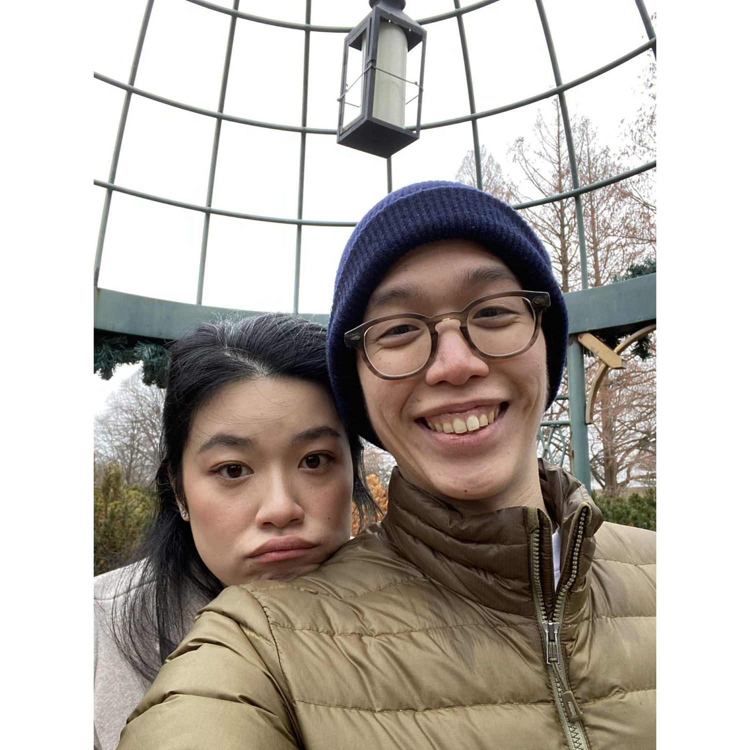 Our date spot: St. Louis Botanical Garden