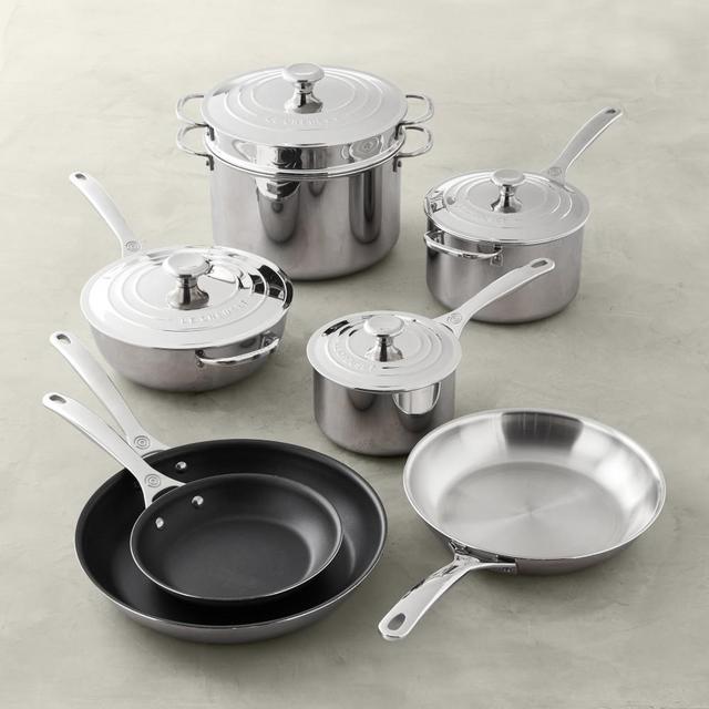 Le Creuset Stainless-Steel 12-Piece Cookware Set