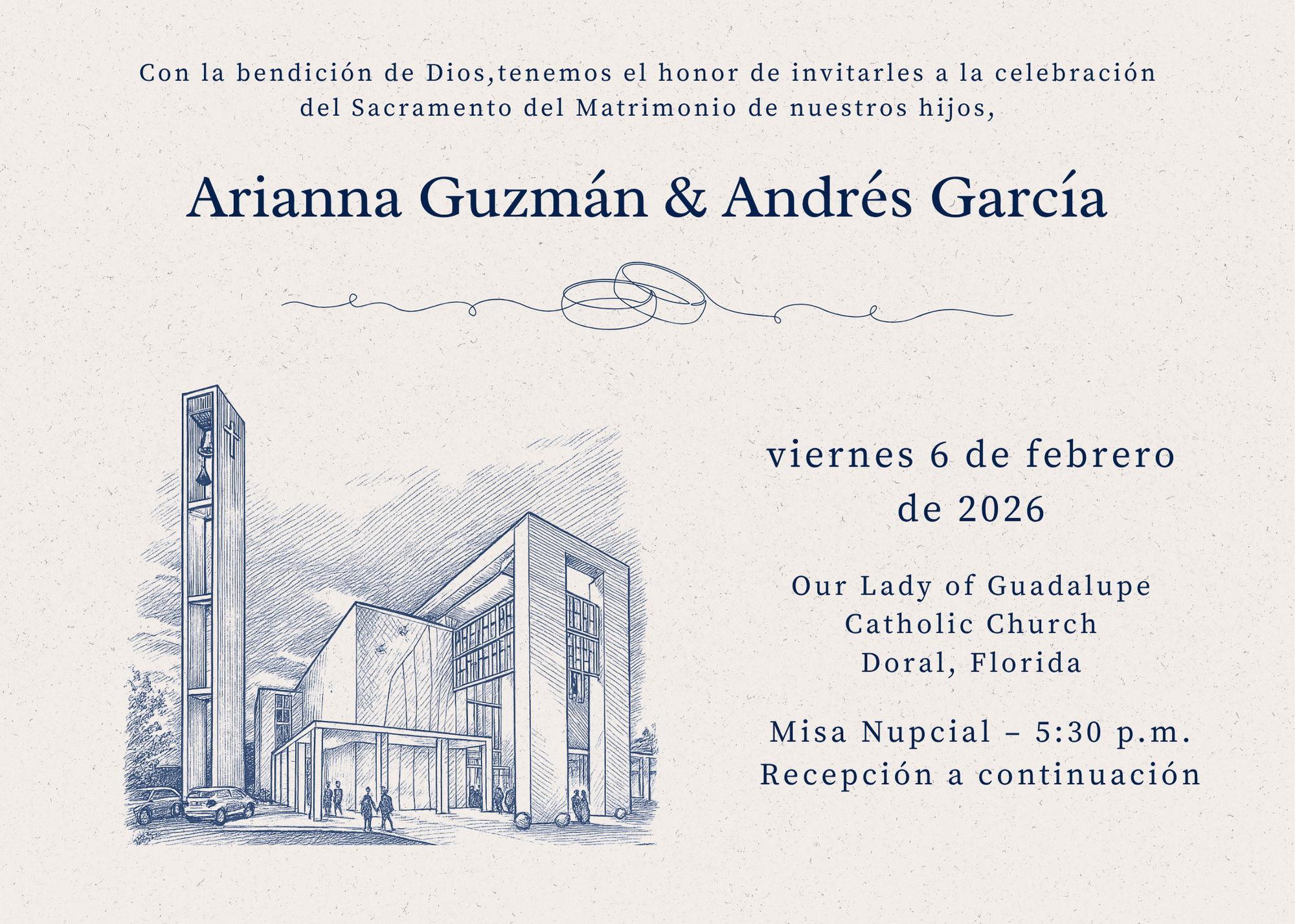 The Wedding Website of Arianna Guzman and Andres Garcia