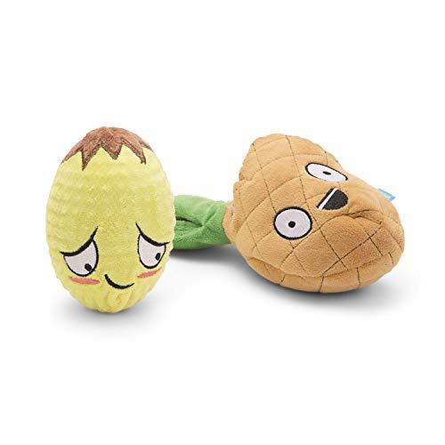 BarkBox Interactive 2-in-1 Stuffed Plush Squeaky Dog Toy for Small/Medium/Large Dogs