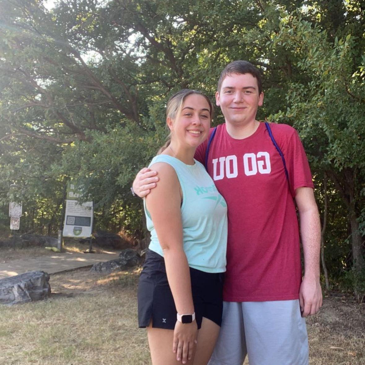 One of our first dates hiking at Turkey Mountain - 2022