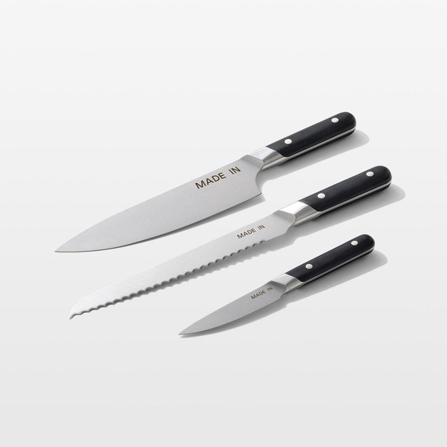 Made In Truffle Black 3-Piece Knife Set