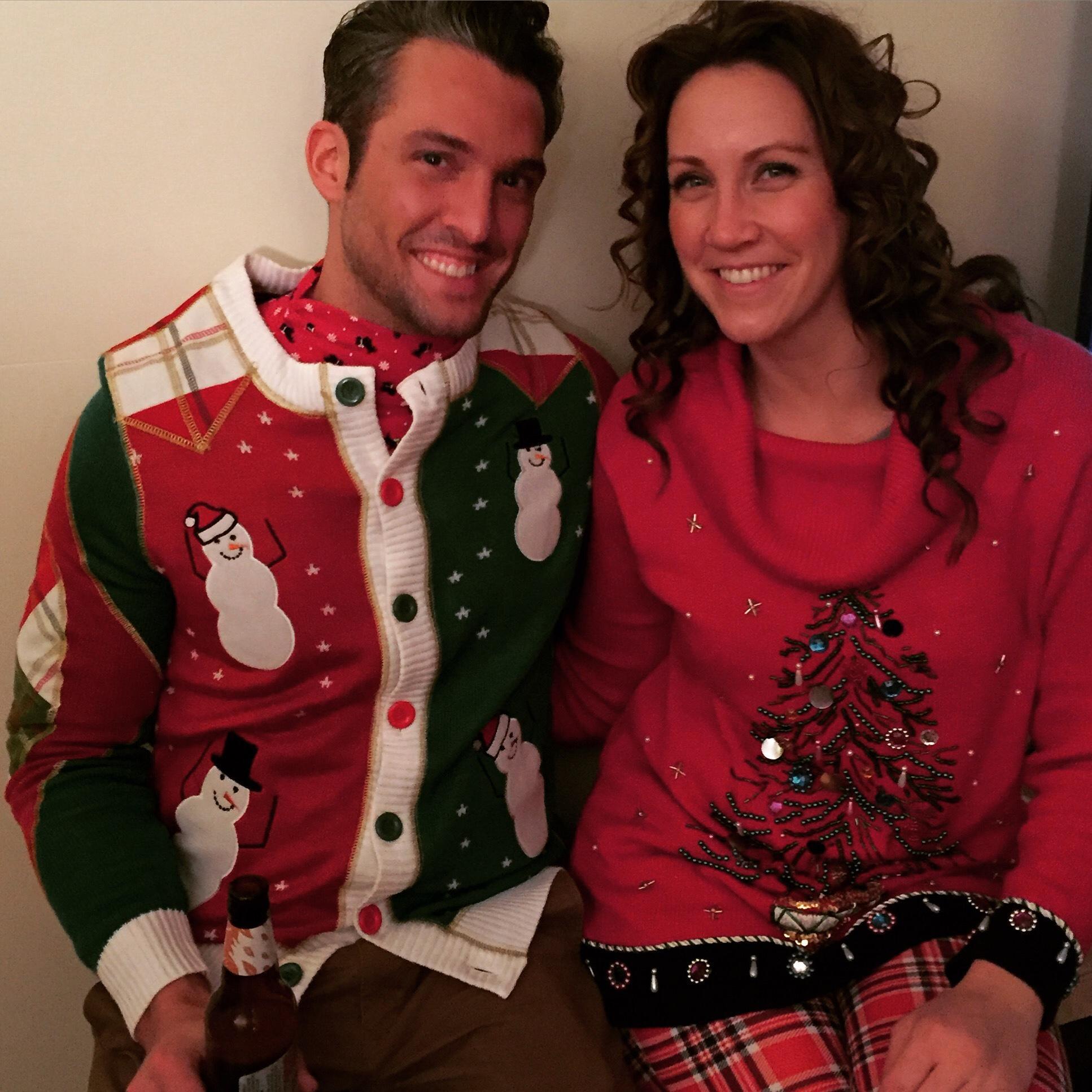 At our friend Dave & Kathleen Wagner's annual ugly Christmas sweater party