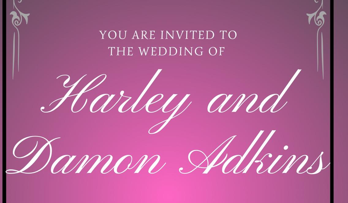 The Wedding Website of Harley Burrows and Damon Adkins