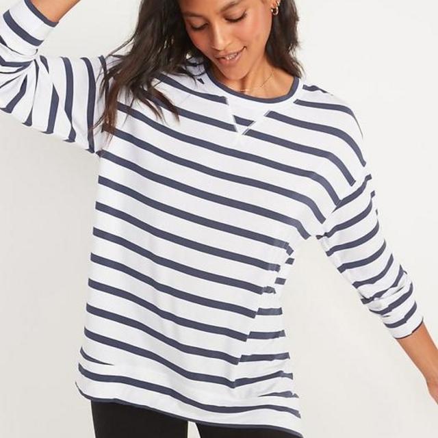 Sunday Sleep Long-Sleeve Pajama Tunic Top for Women