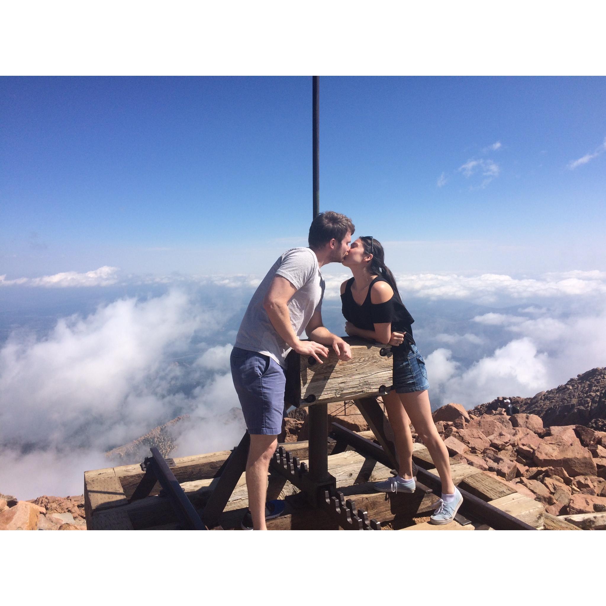 Fun Fact: Pike's Peak in Colorado is 14,115 feet high. And no, we definitely didn't hike it. LOL