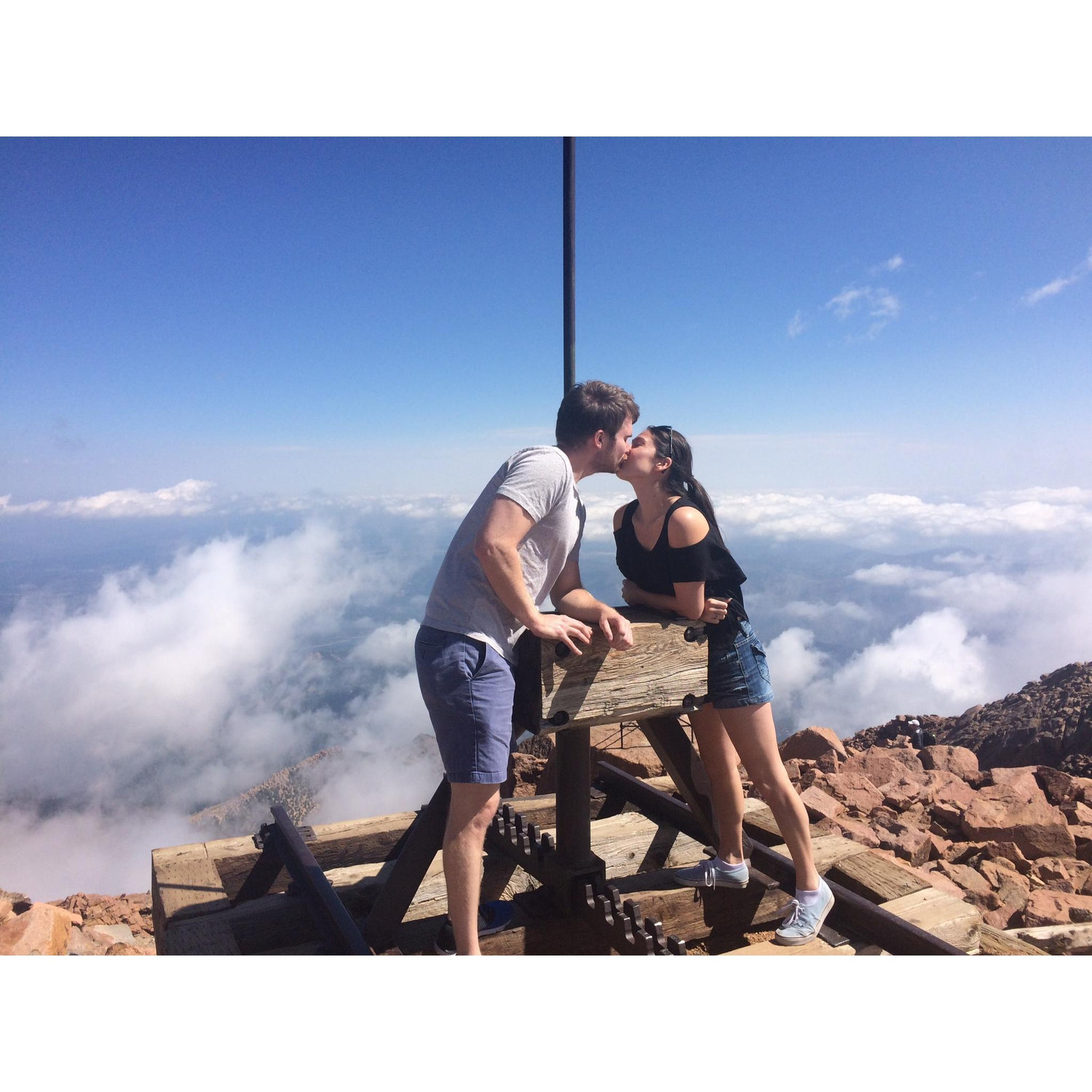 Fun Fact: Pike's Peak in Colorado is 14,115 feet high. And no, we definitely didn't hike it. LOL