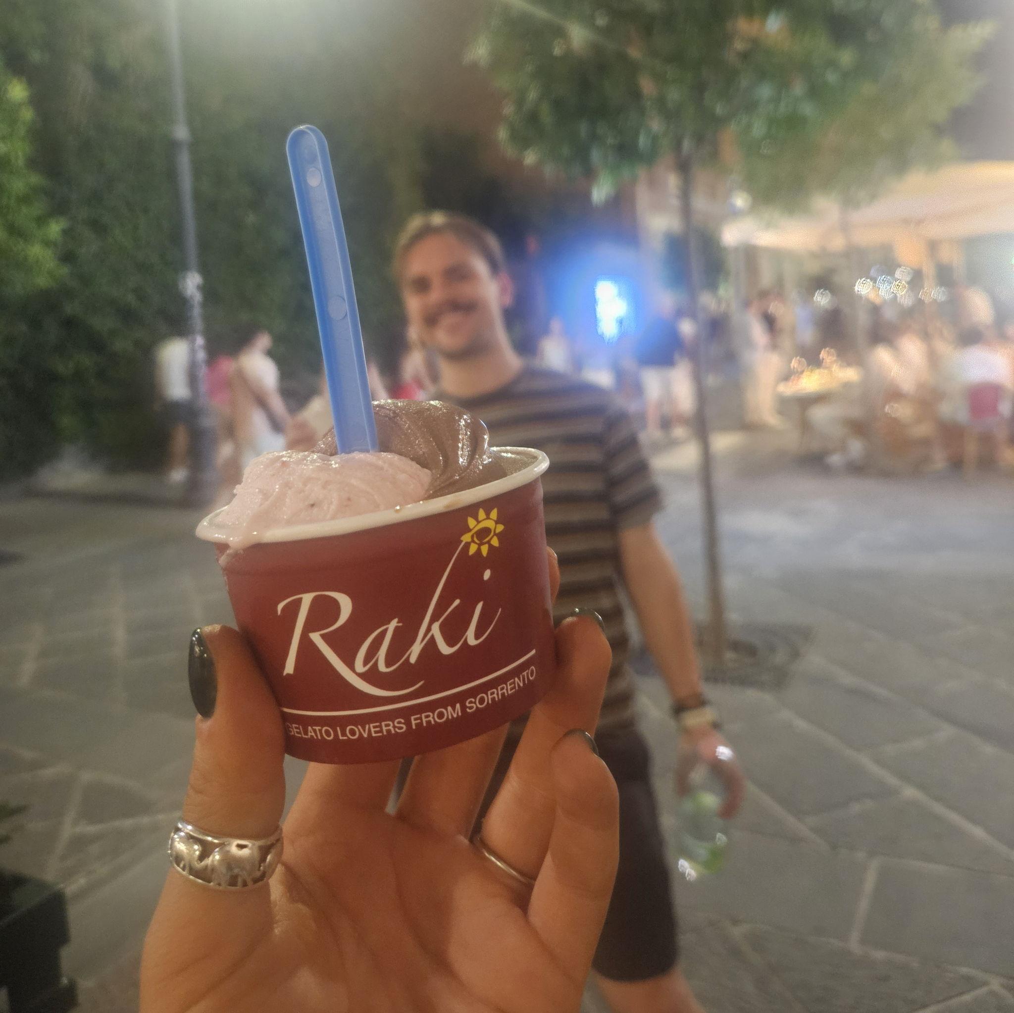 Raki ice cream - a must!
