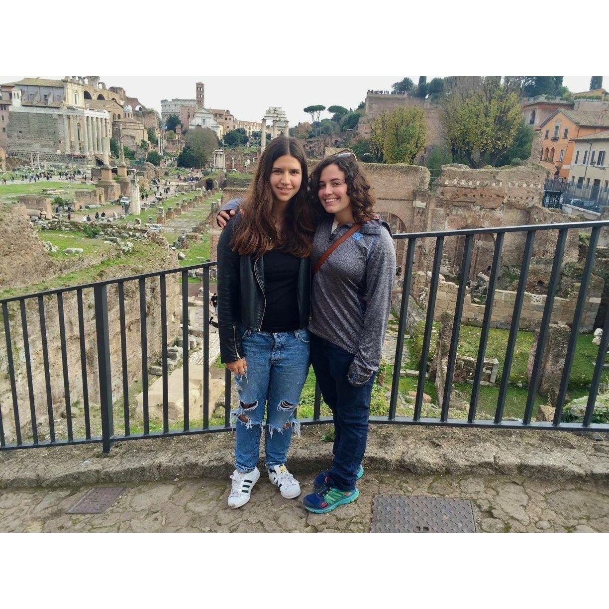 Our first trip together as a coupe to Rome, Italy (Palatine Hill ruins).