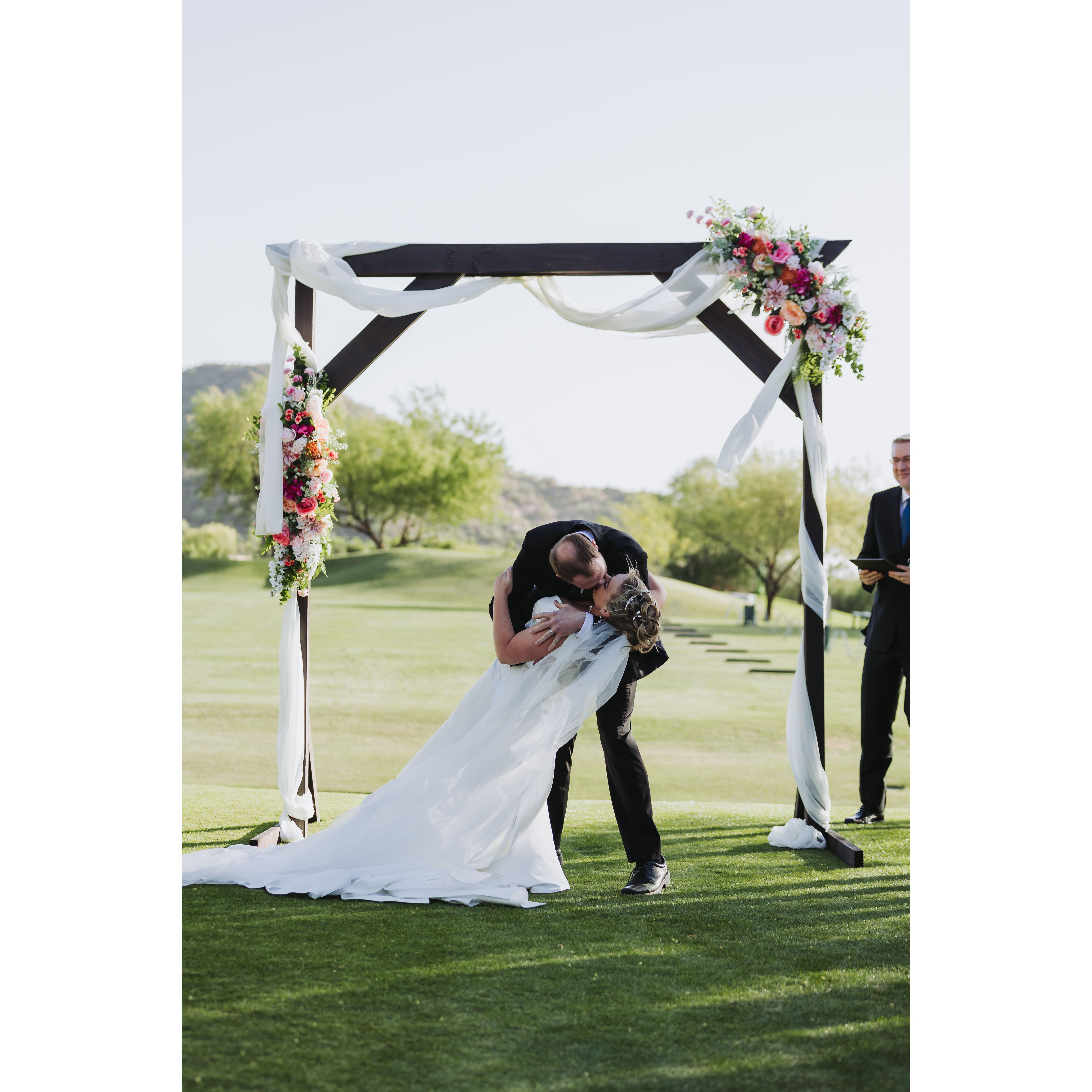 "You may kiss your bride"