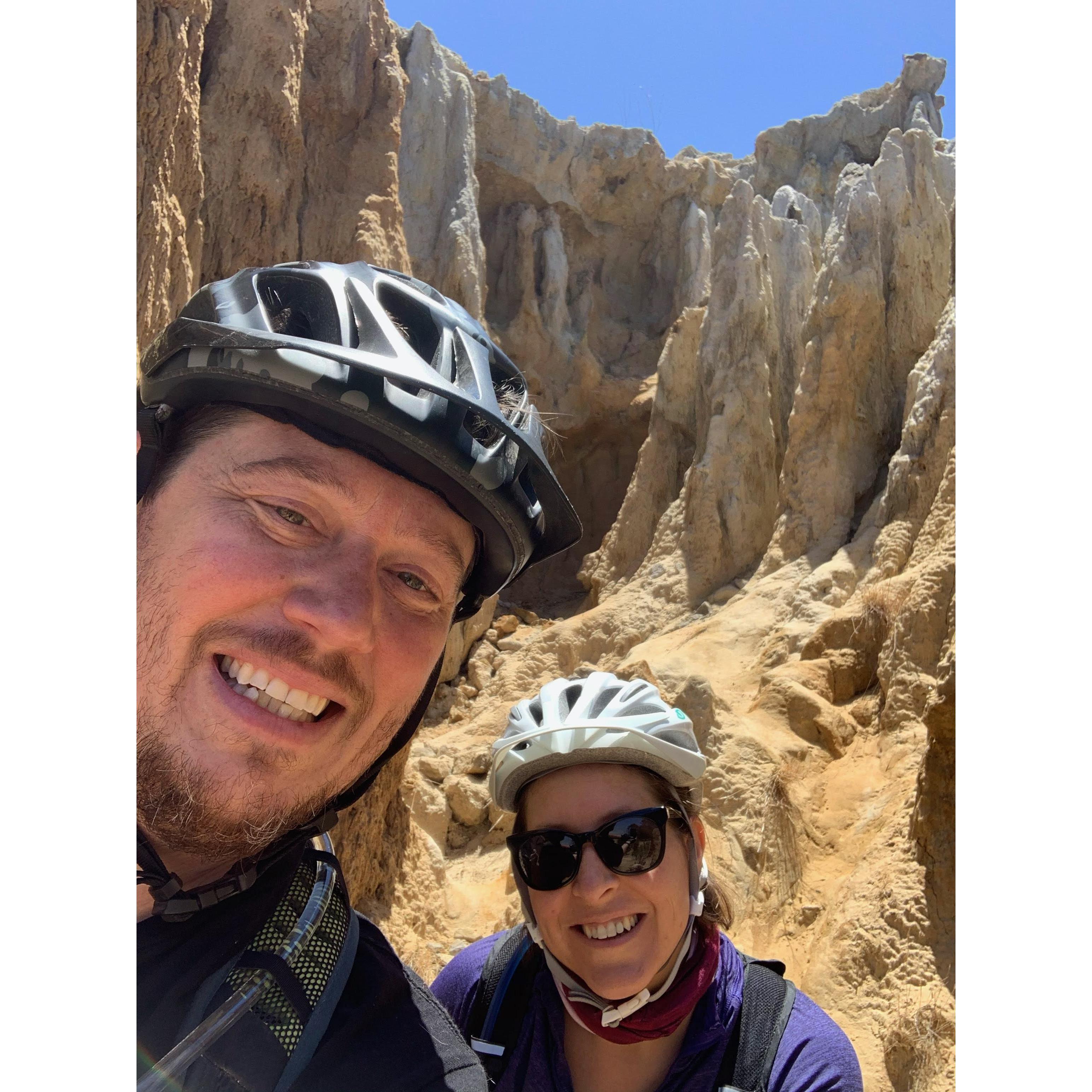 Mountain biking Fort Ord.