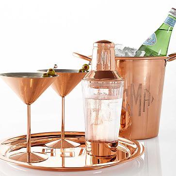 Monogrammed Copper Ice Bucket