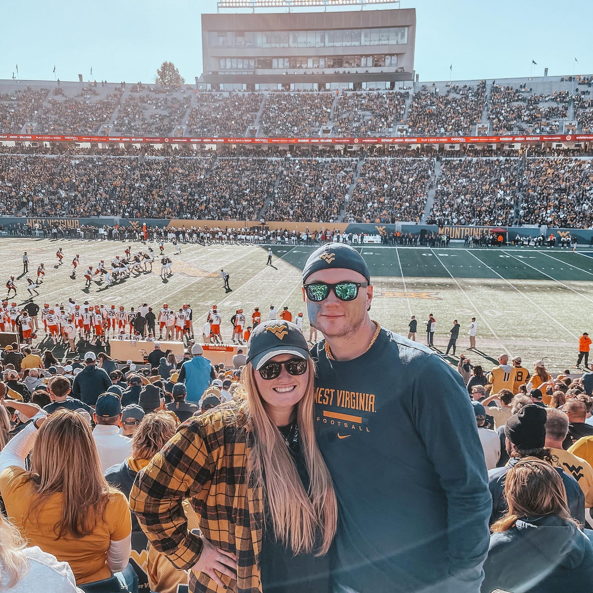 I'll wear that Moutaineer blue for him!
