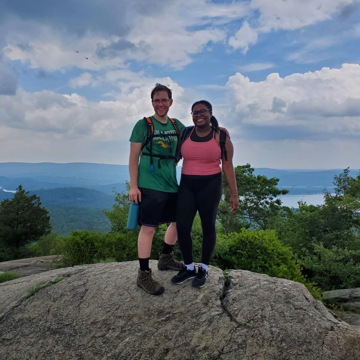 Fun Fact: We both fell on this hike...and I don't just mean for each other