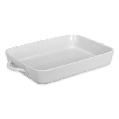 Taos 4 qt. Rectangular Baker in White