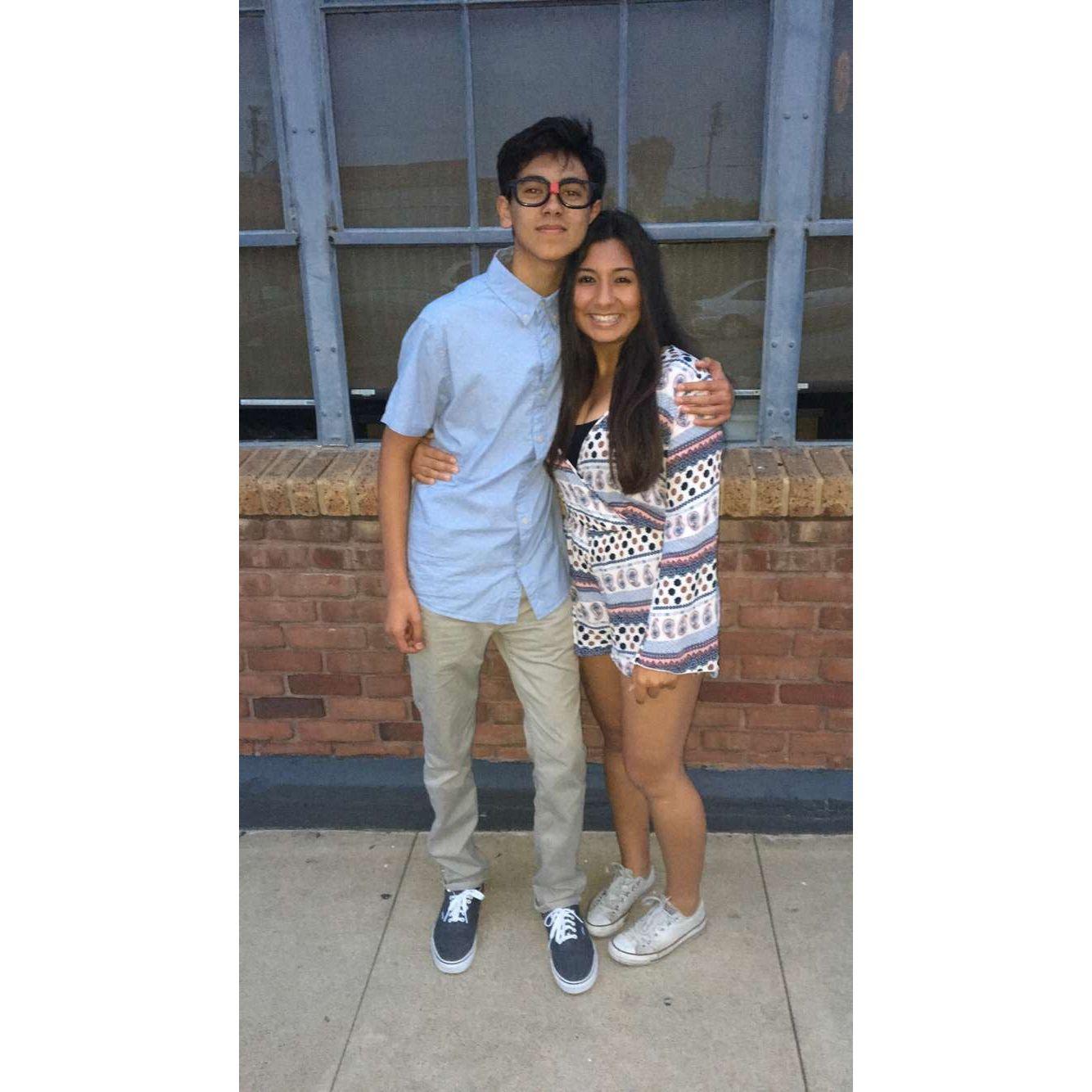 4.9.2016 -This was our first party together when we knew we both liked each other but hadn’t started dating yet