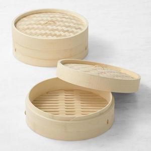 Williams Sonoma Bamboo Steamer, 10", Set of 2