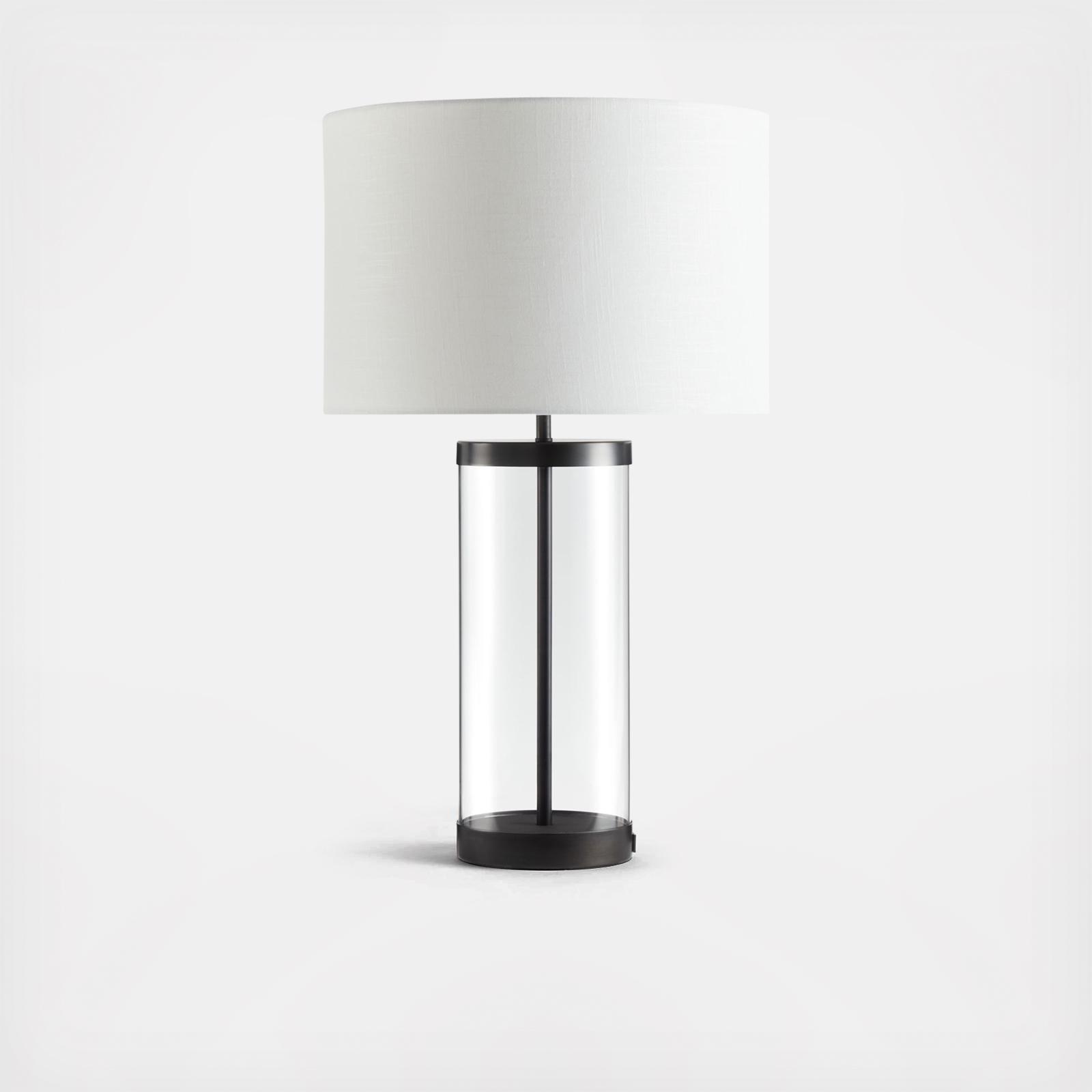 Crate and Barrel, Promenade Table Lamp with Shade Zola