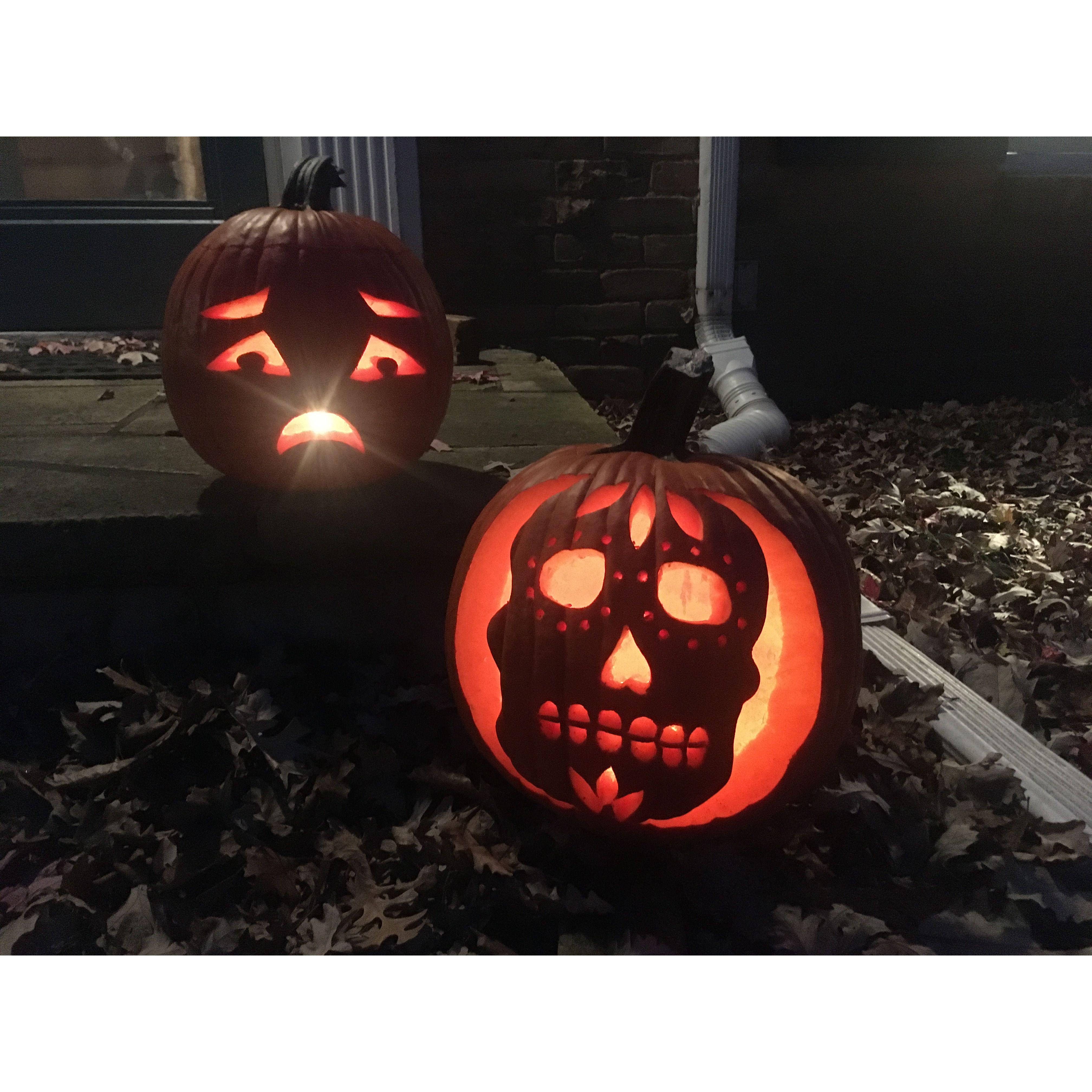 Our first pumpkin carving contest.