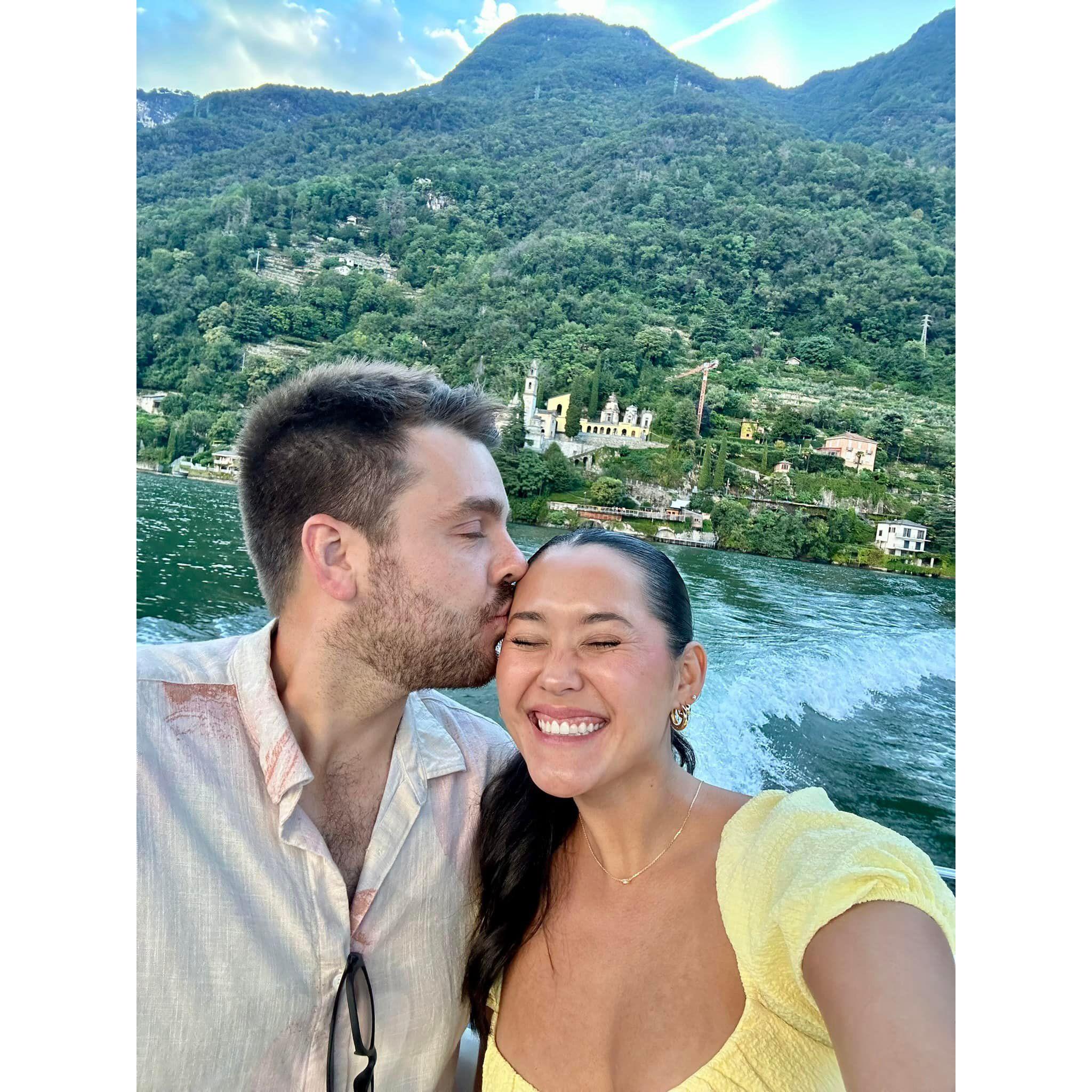 A dreamy Lake Como boat ride