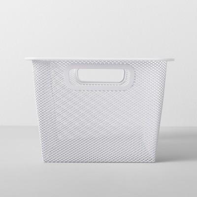 Metal Shoe Bin 9"W X 13"D X 6.25"H - White - Made By Design™