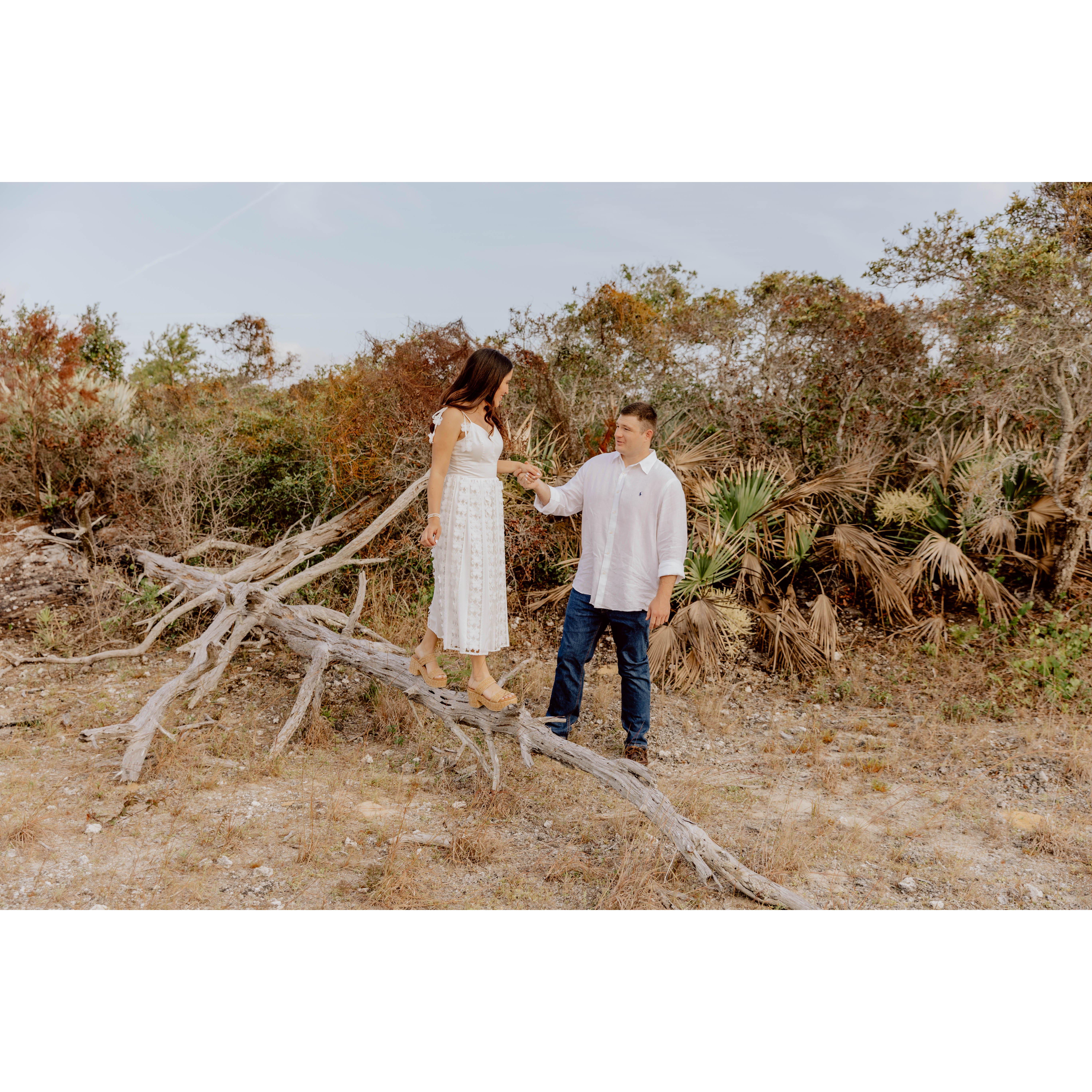 Engagement photos at Jonathon Dickinson State Park (the location of our second date)