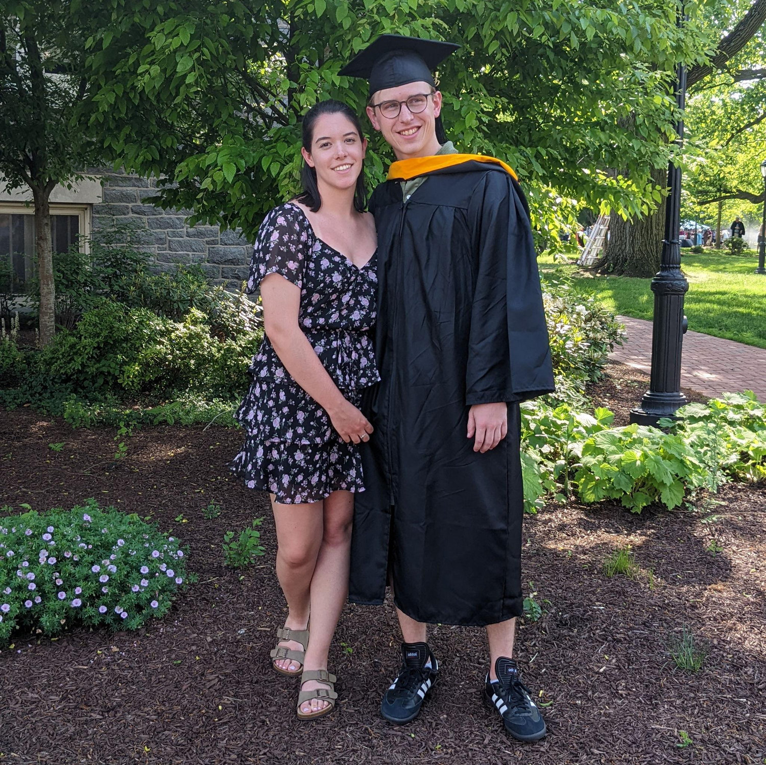 Cayden's graduation ceremony in 2022 two whole years after he graduated in 2020.