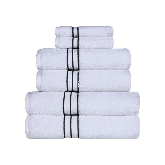 Premium Cotton Solid Plush Heavyweight Hotel Luxury 6-Piece Towel Set, Teal - Blue Nile Mills