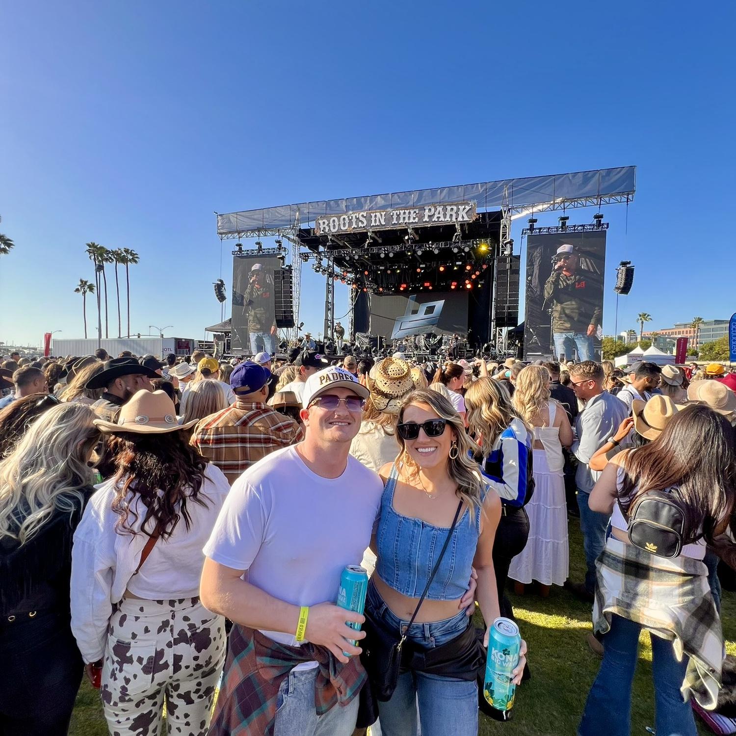 Boots in the Park country festival in San Diego, yee haw! Thomas Rhett, Morgan Wallen, and Post Malone are some of their favorite country artists!
