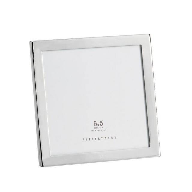 Modern Silver-Plated Frame, 5"x 5"