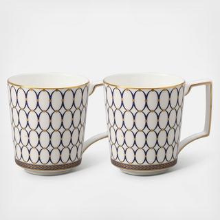 Renaissance Gold Mug, Set of 2