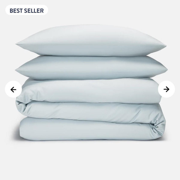 Luxe Sateen Duvet Set - Frost