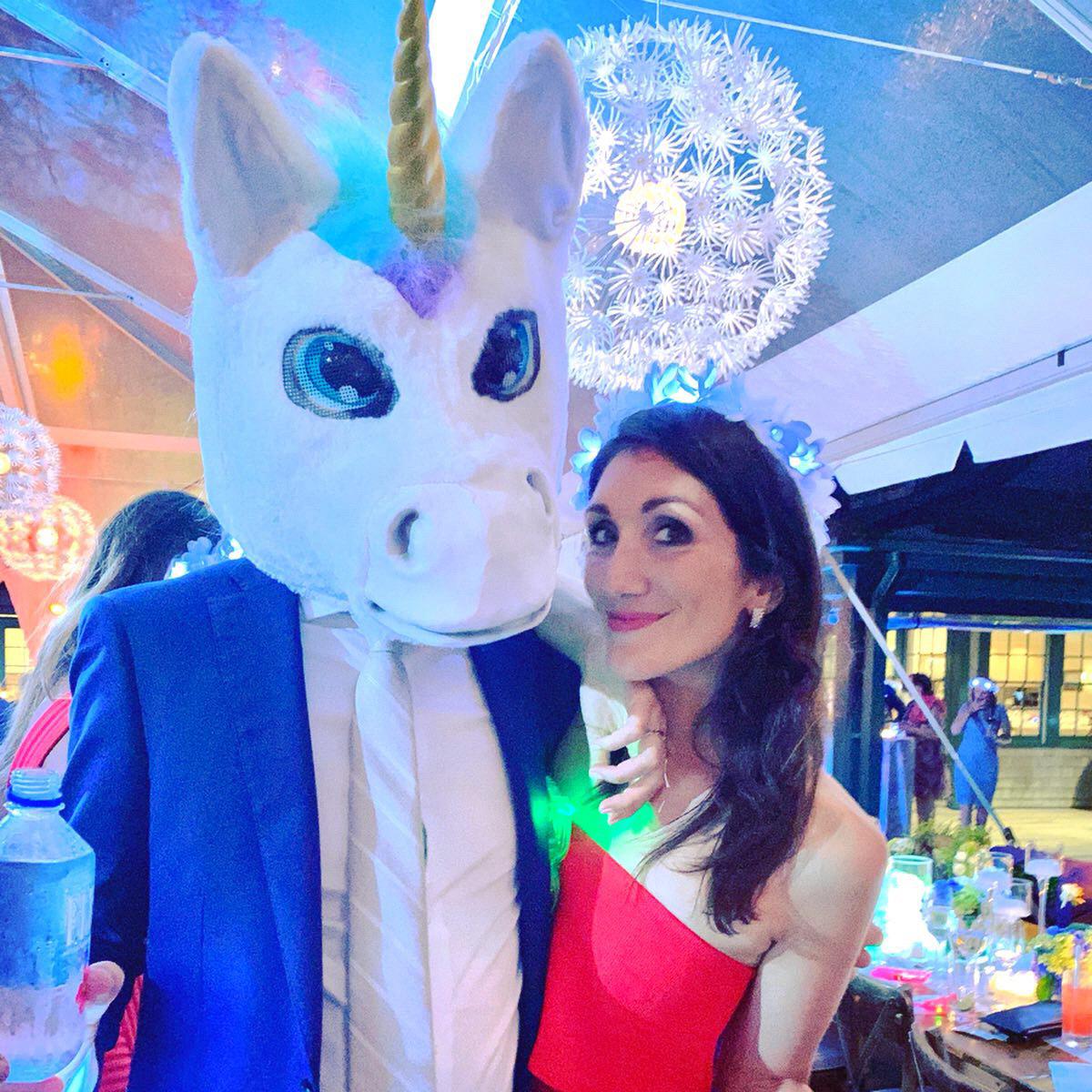 Sam and her unicorn 🤣