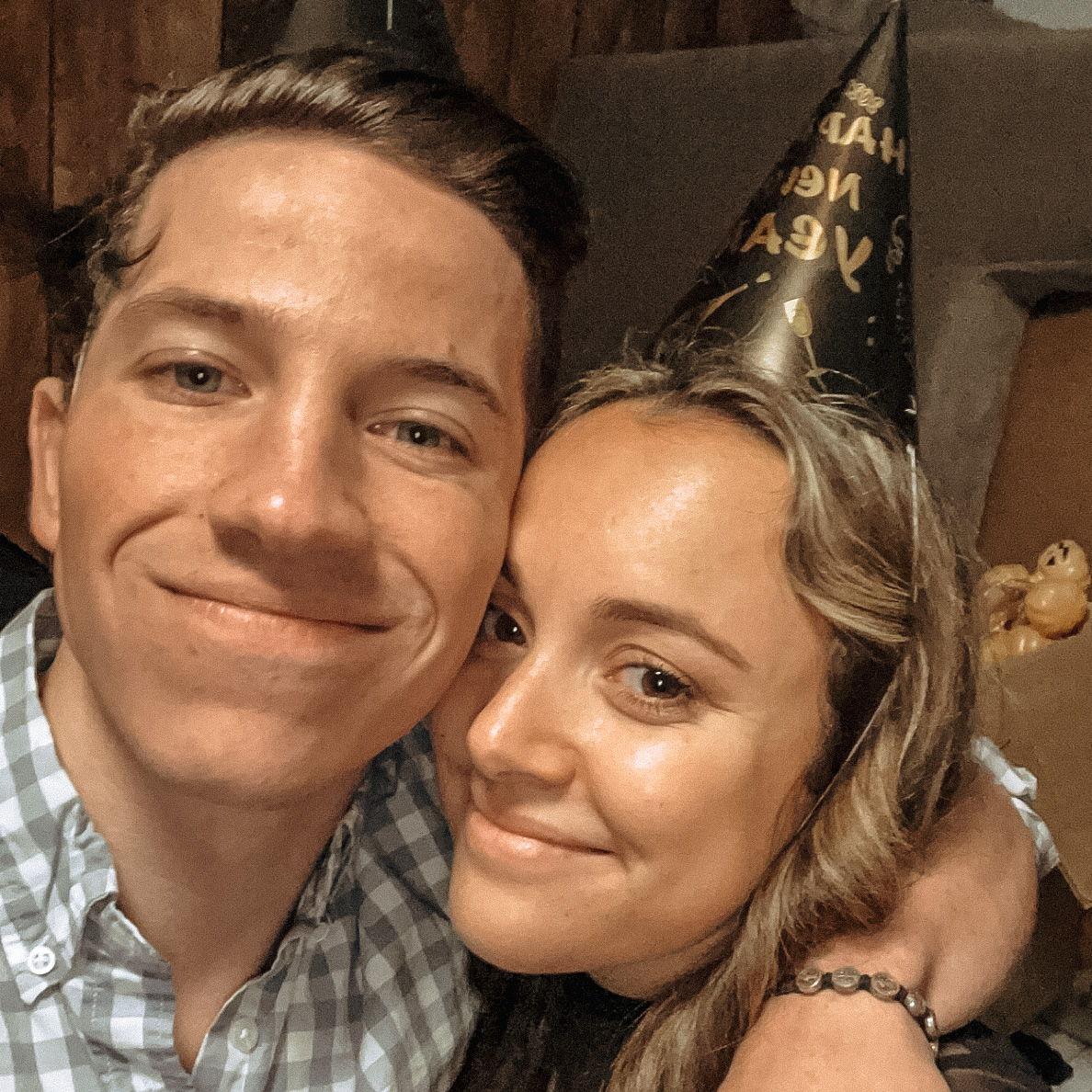 Our first picture together on new year's eve 2020