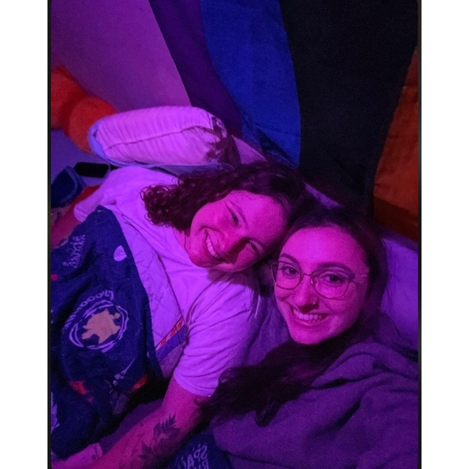 August 11, 2022: Sleepover! Still just friends though.
