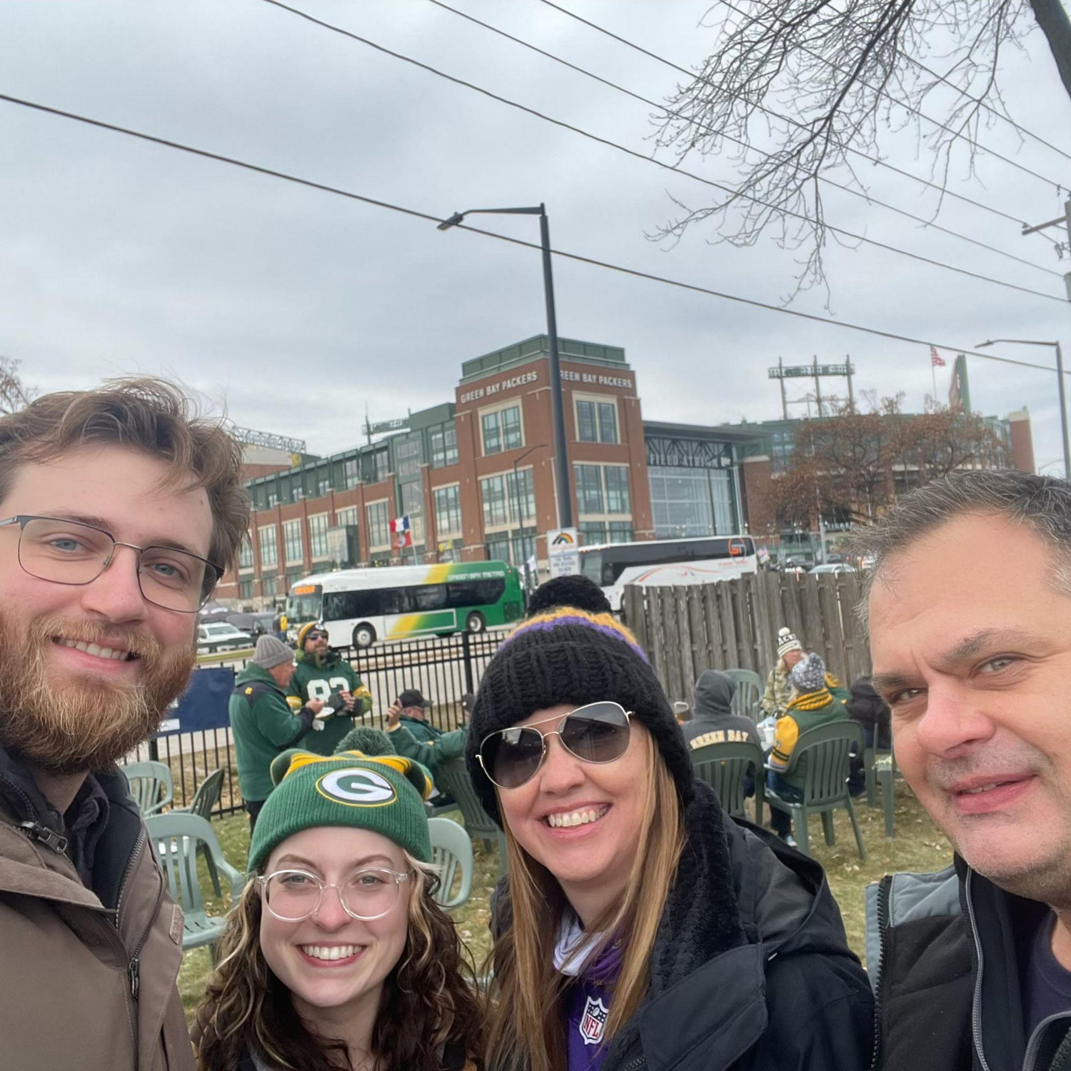 Taking Pat & Becky to their first Packers game