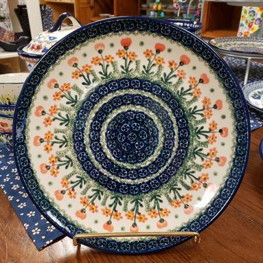 Plate ~ Dinner (10") (CA) 560 Peach Spring Daisy