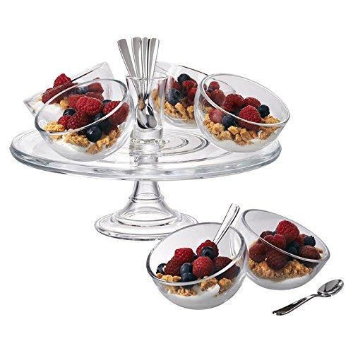 Artland 41010 15 Piece Orbit Dessert Set, Clear